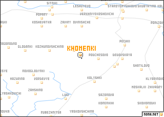 map of Khomenki