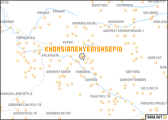 map of Khomsīāneh-ye Rīsh Sefīd