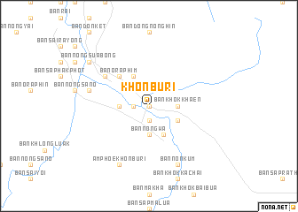 map of Khon Buri