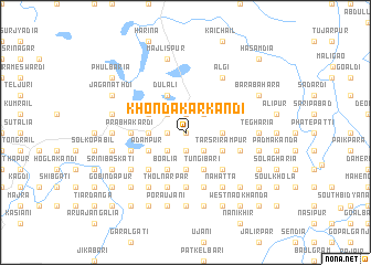 map of Khondakārkāndi
