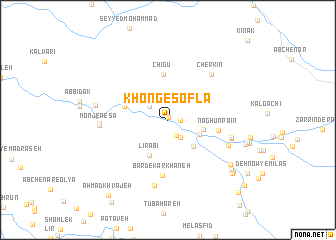 map of Khong-e Soflá