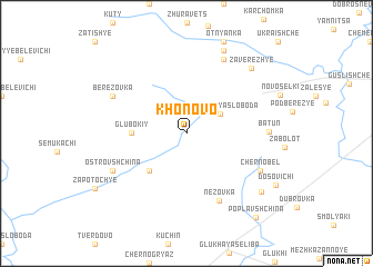 map of Khonovo