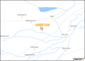 map of Khonykh