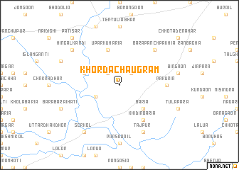 map of Khorda Chaugrām