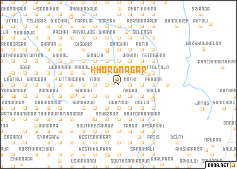 map of Khordnagar