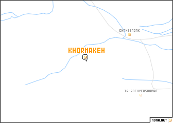 map of Khormākeh