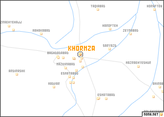 map of Khormzā