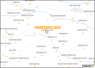 map of Khoroshilovo