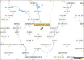 map of Khorosno