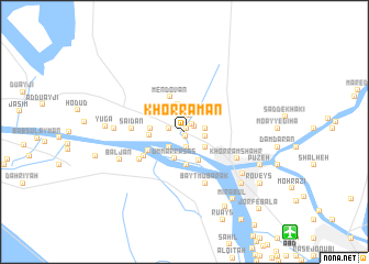 map of Khorramān
