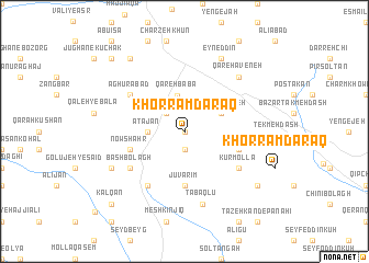 map of Khorram Daraq