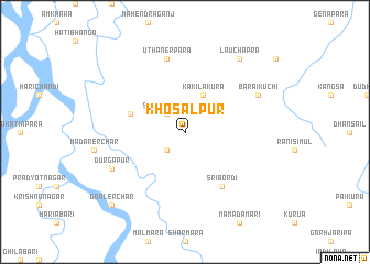 map of Khosālpur