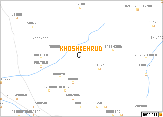 map of Khoshkeh Rūd