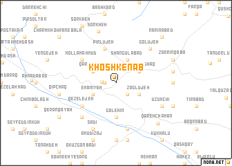 map of Khoshkenāb