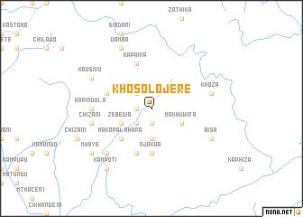 map of Khosolo Jere