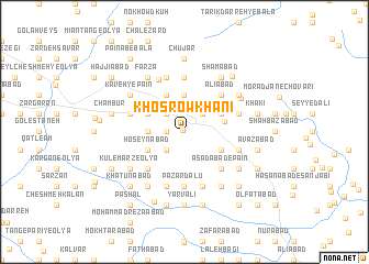 map of Khosrowkhānī