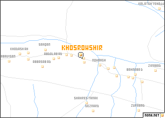 map of Khosrow Shīr