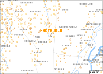 map of Khotewāla