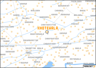 map of Khotewāla