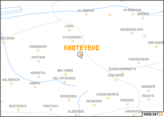 map of Khoteyevo