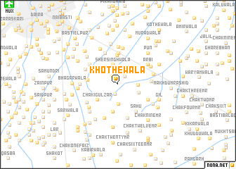 map of Khothewāla