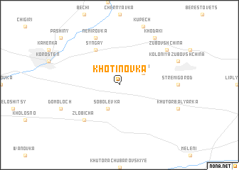 map of Khotinovka