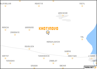 map of Khotinovo