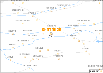 map of Khotovan\