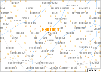 map of Khotrān