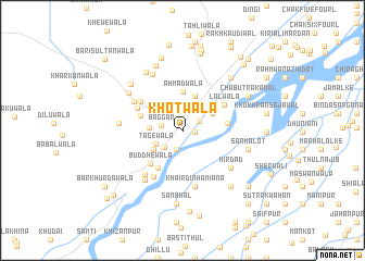 map of Khotwāla