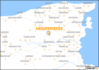 map of Khoumeriákos