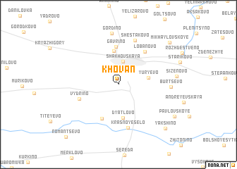 map of Khovan\