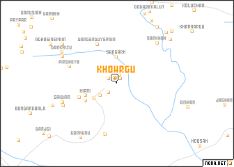 map of Khowrgū