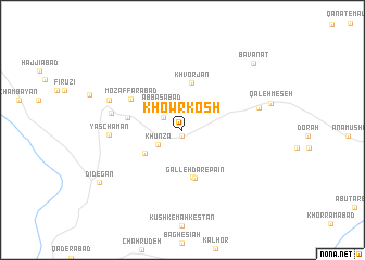 map of Khowrkosh