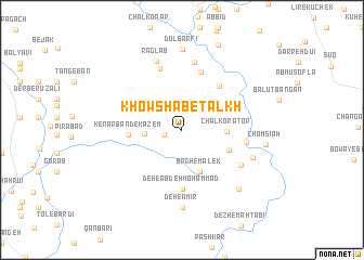 map of Khowsh Āb-e Talkh