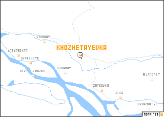 map of Khozhetayevka