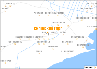 map of Khrisókastron