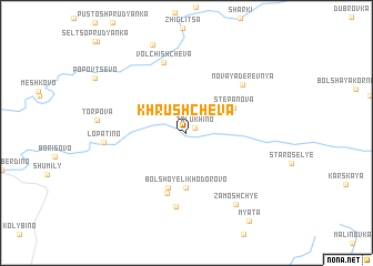 map of Khrushchëva