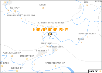 map of Khryashchevskiy