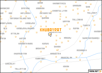 map of Khubayrāt
