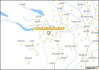 map of Khudābād Shahr