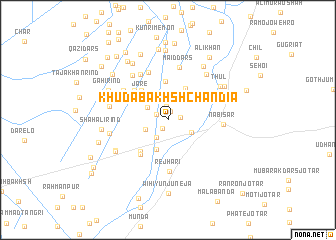 map of Khuda Bakhsh Chāndia