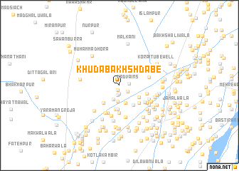 map of Khuda Bakhsh Dābe