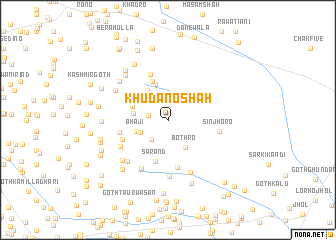 map of Khudāno Shāh