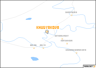map of Khudyakova