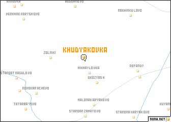 map of Khudyakovka