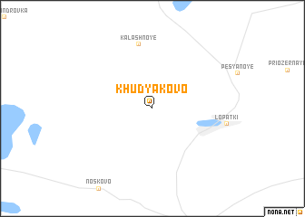 map of Khudyakovo