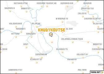 map of Khudykovtse