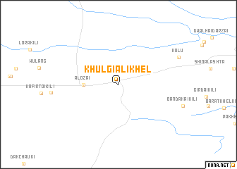 map of Khulgi Ali Khel