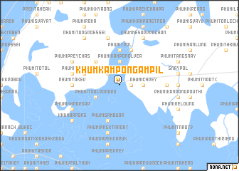 map of Khŭm Kâmpóng Âmpĭl
